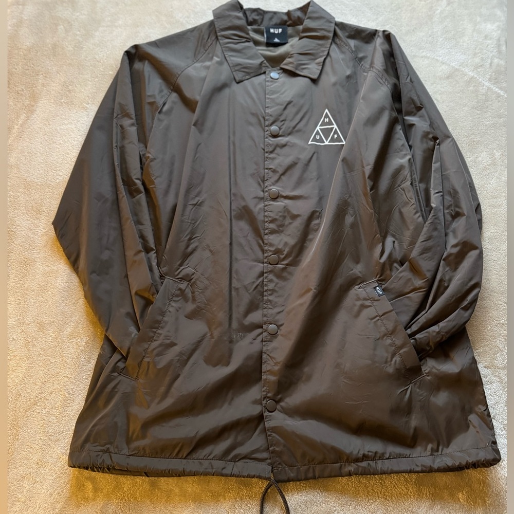 HUF Brown Zip Up Jacket